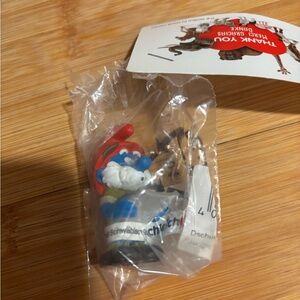 Schleich Jungle Papa Smurf Figurine Toy - Red and Blue
